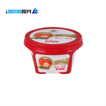 150g Smoothie de frutas frescas IML Plástico Recipiente com tampa redonda